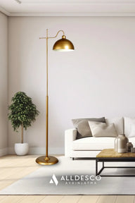Glorea Metal Modern Dekoratif Lambader-Lambader-Alldesco-Eskitme Gold-NowShopFun