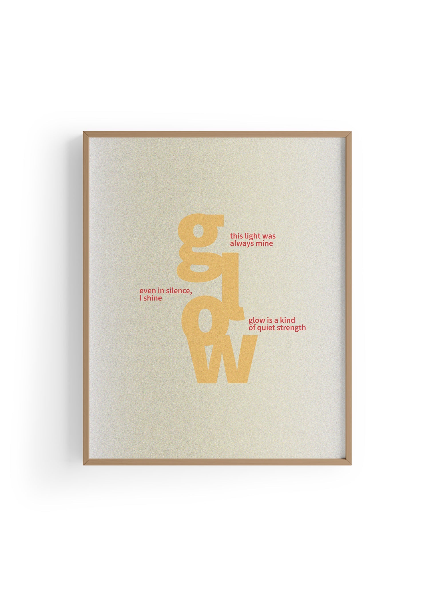 Glow Within | Tipografi Posteri