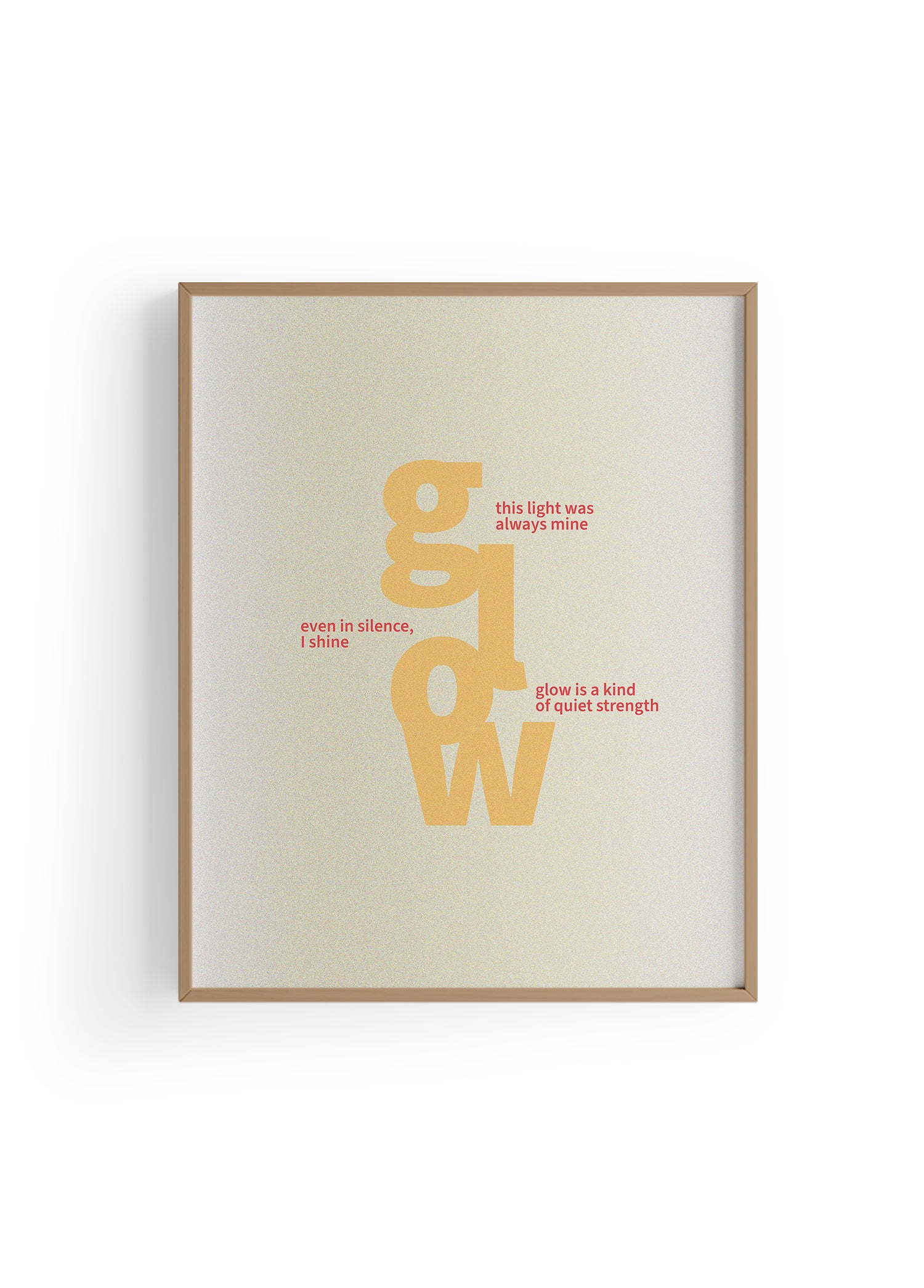 Glow Within | Tipografi Posteri