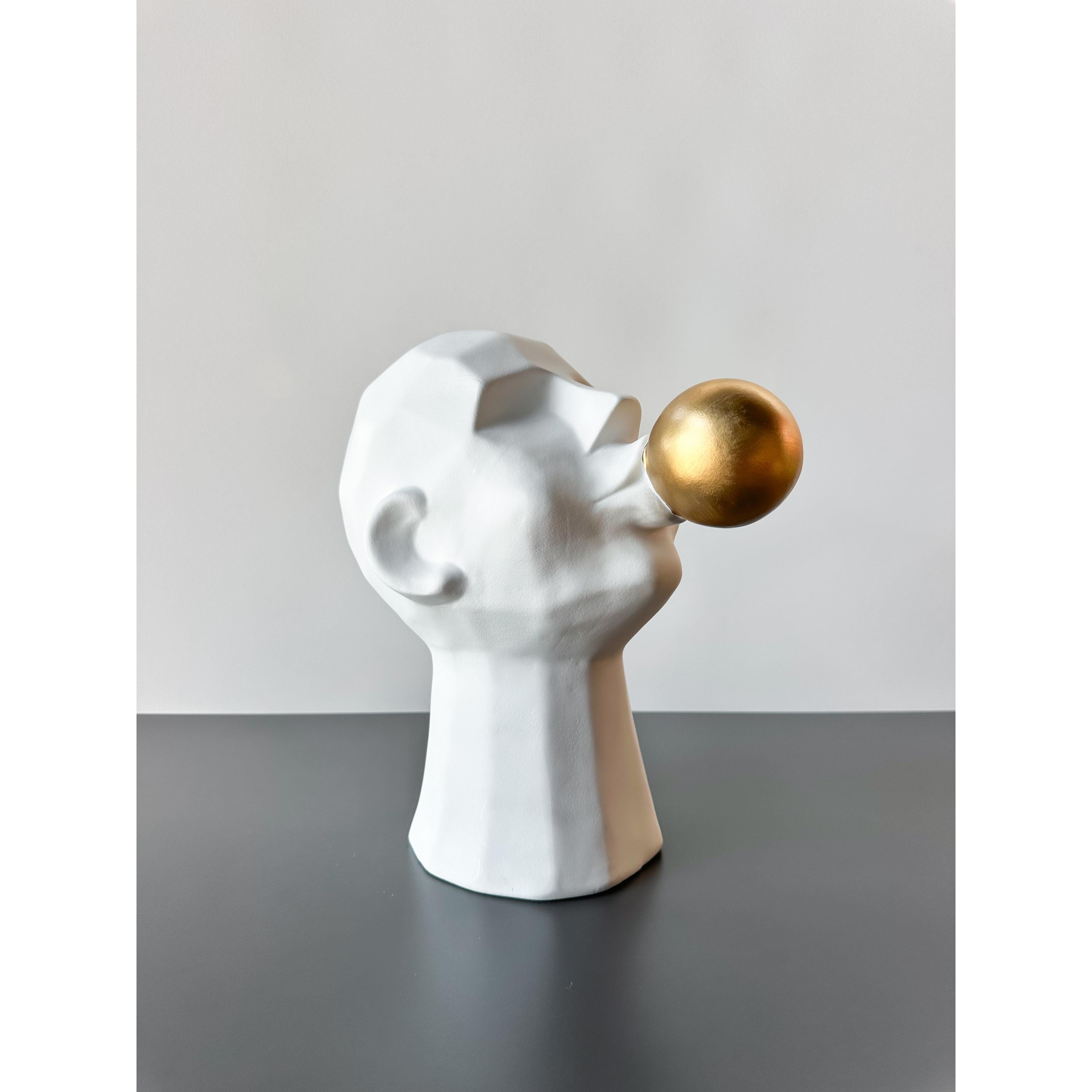 Gold Balonlu Adam Dekoratif Obje