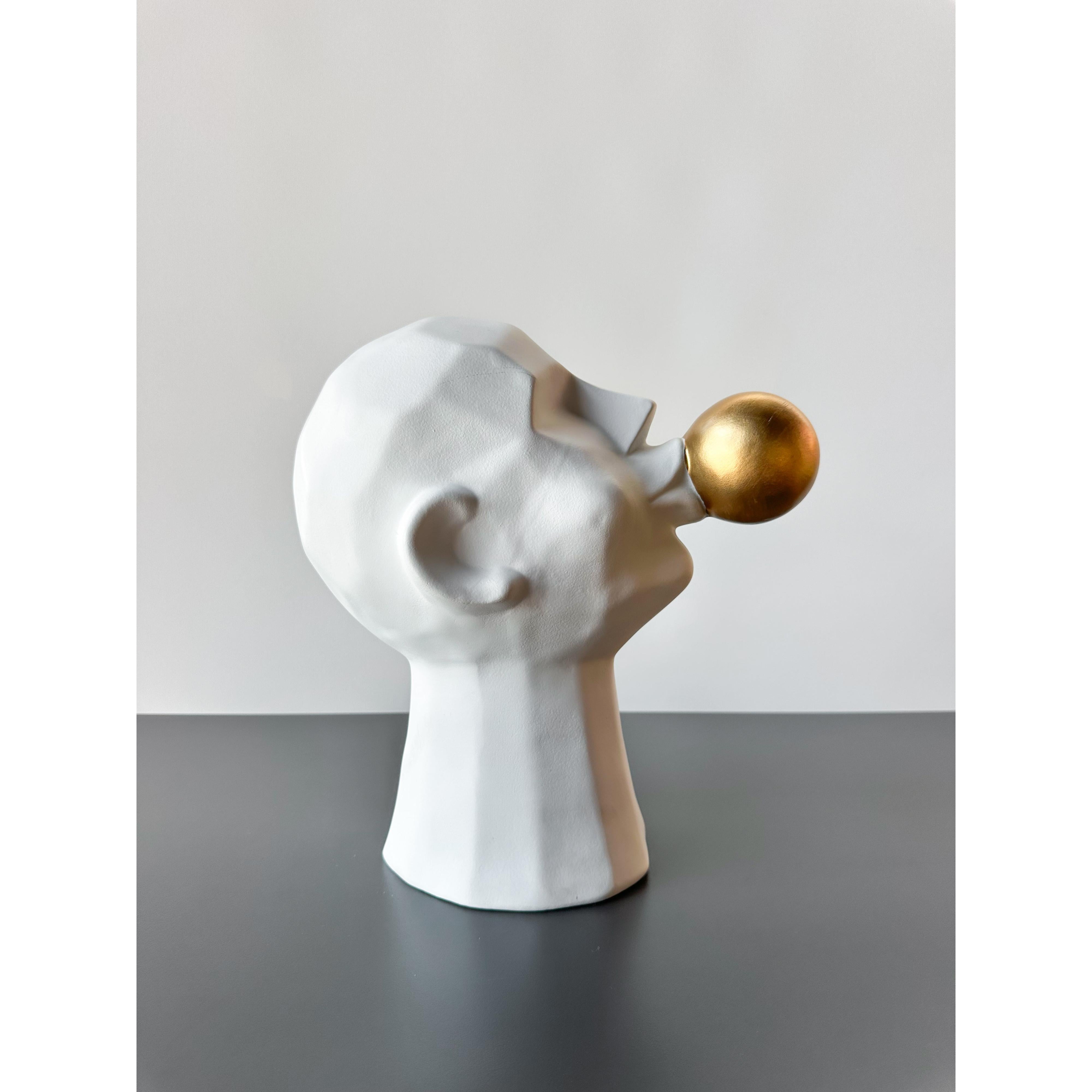 Gold Balonlu Adam Dekoratif Obje