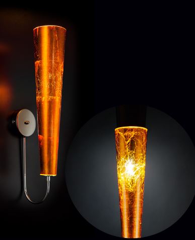 Gold Fire Apli̇K 1l Turuncu Ø11x56 Cm E27 1x100w