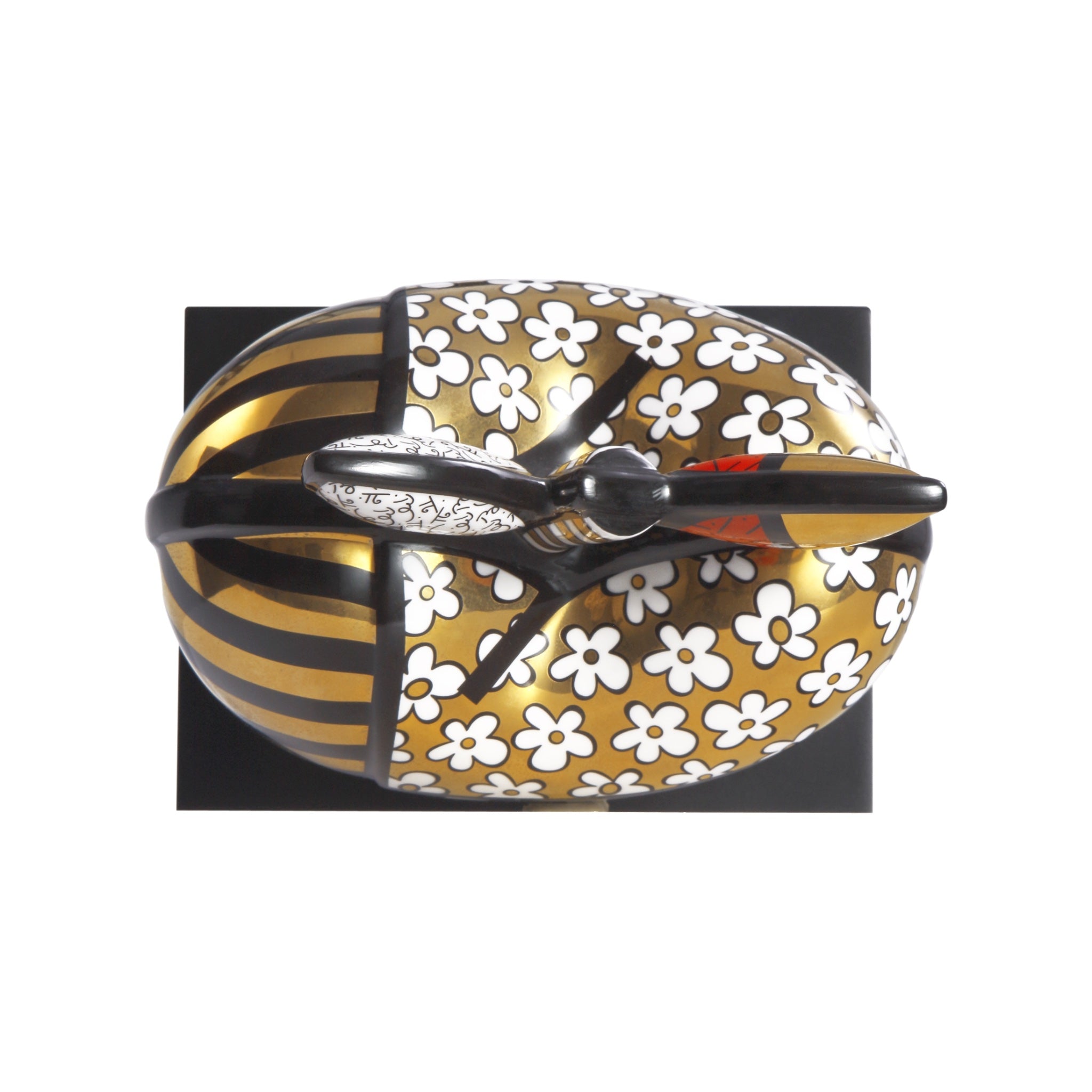 Golden Big Apple Figur - Romero Britto Koleksiyonu