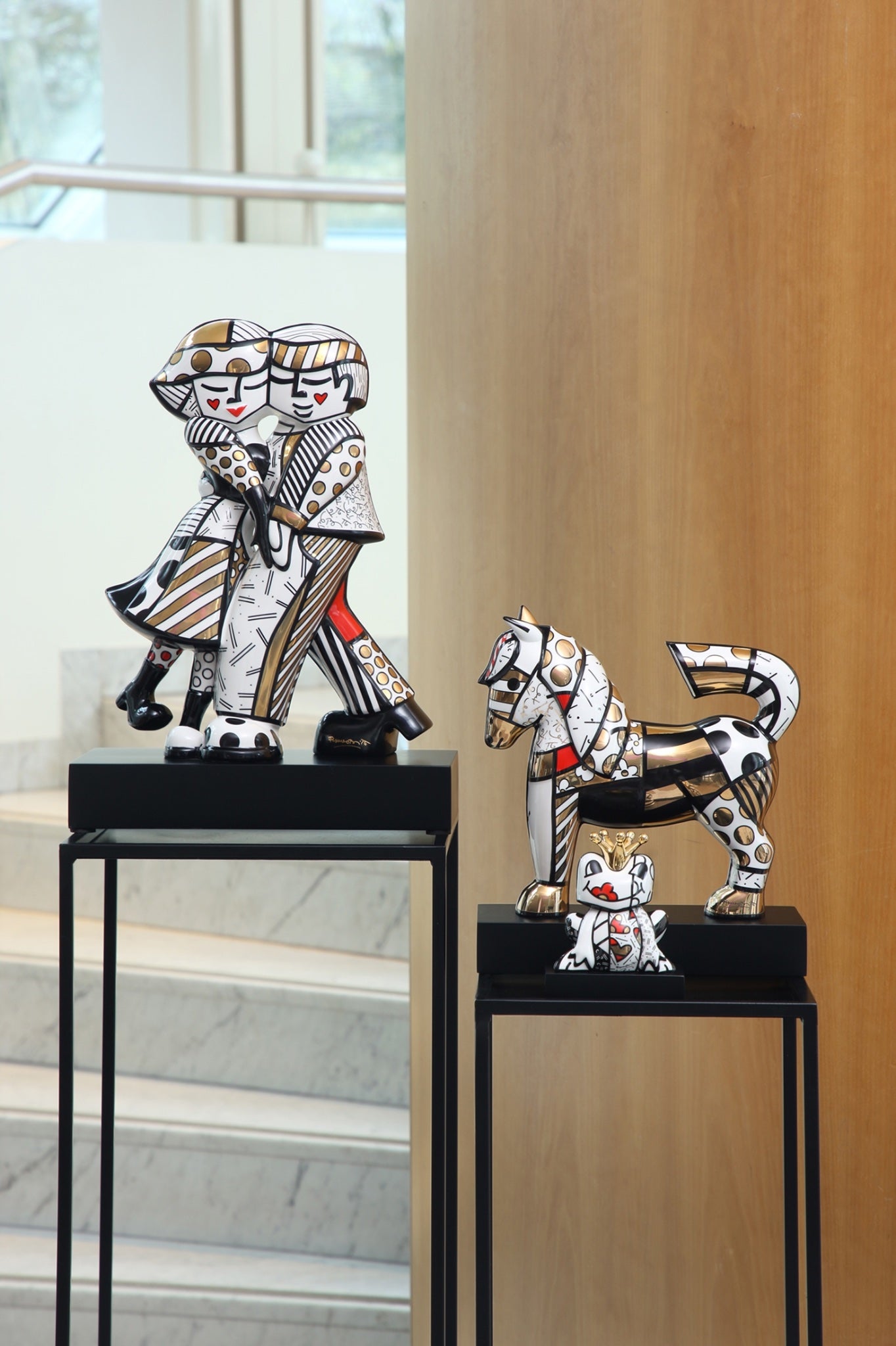 Golden Prince Figur - Romero Britto Koleksiyonu