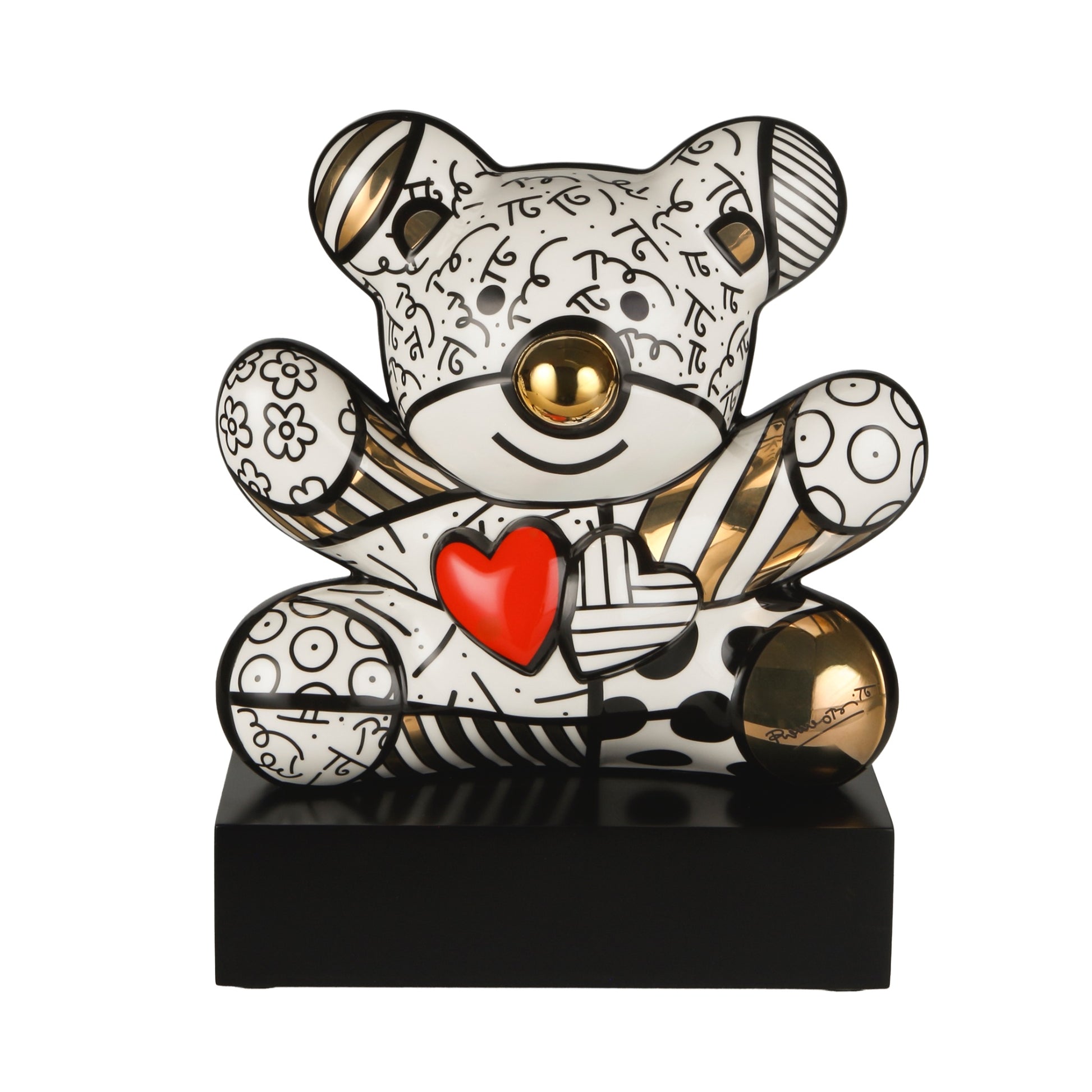 Golden Truly Yours Figur - Romero Britto Koleksiyonu Limited Edition