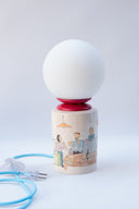 Gossip El Çizimi Seramik Masa Lambası-Masa Lambası-Maku Ceramic-NowShopFun