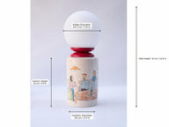 Gossip El Çizimi Seramik Masa Lambası-Masa Lambası-Maku Ceramic-NowShopFun
