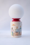 Gossip El Çizimi Seramik Masa Lambası-Masa Lambası-Maku Ceramic-NowShopFun
