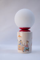 Gossip El Çizimi Seramik Masa Lambası-Masa Lambası-Maku Ceramic-NowShopFun