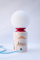 Gossip El Çizimi Seramik Masa Lambası-Masa Lambası-Maku Ceramic-NowShopFun