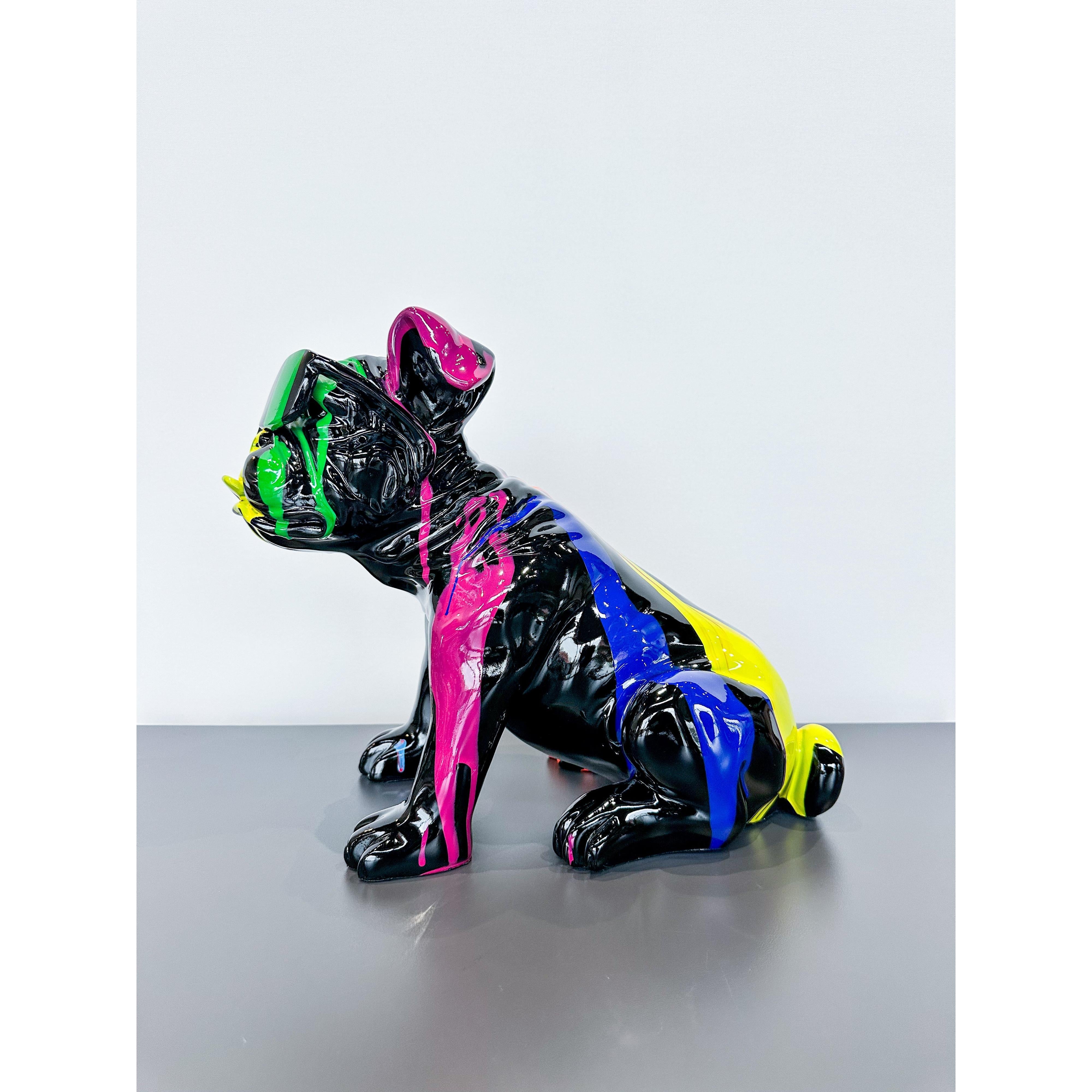 Gözlüklü Bulldog Dekoratif Obje