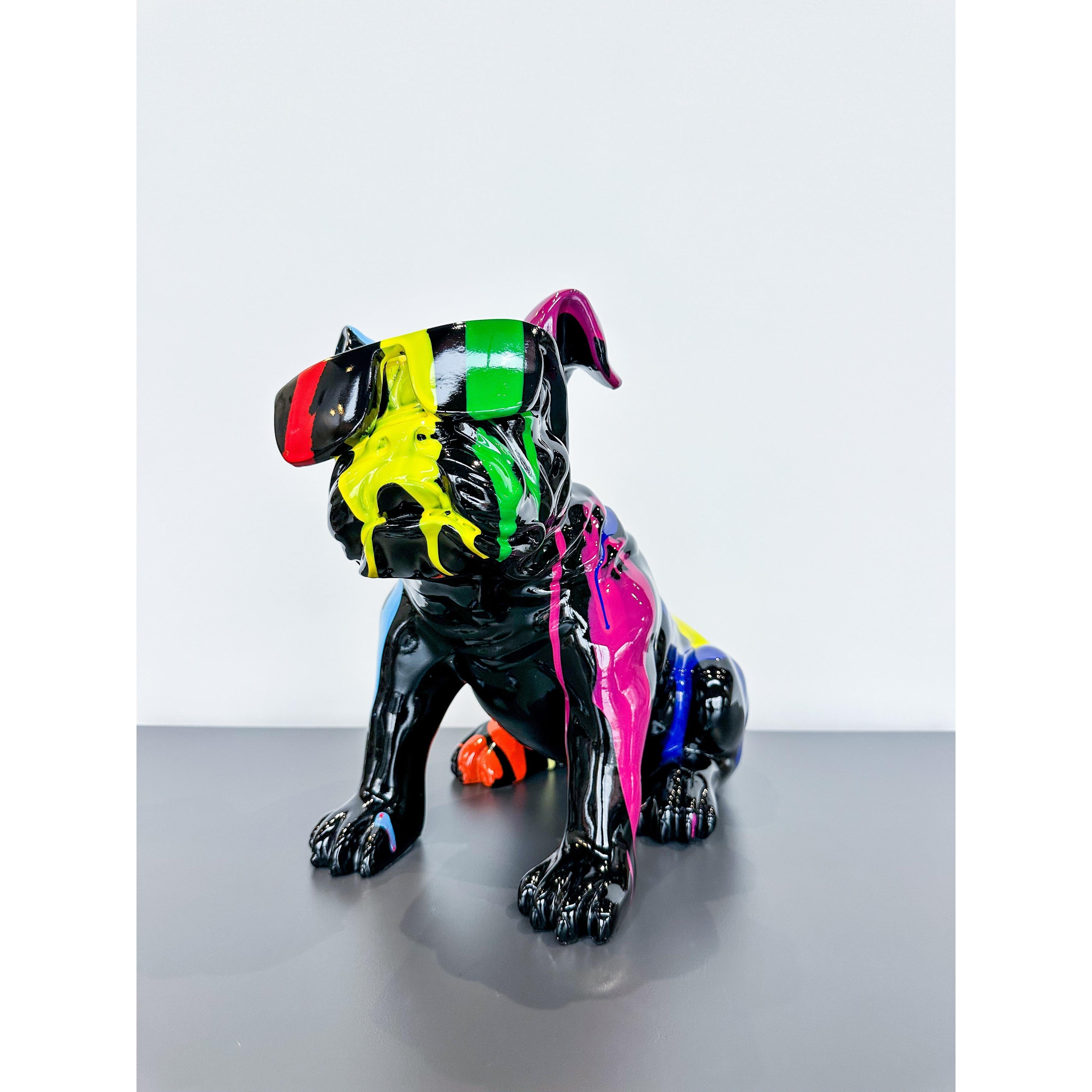 Gözlüklü Bulldog Dekoratif Obje