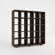 Grid 05 Ahşap Kitaplık-Kitaplık-Stöff Mobel-75 cm-Naturel-NowShopFun