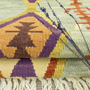 Granada Geometrik Tasarımlı Yün Kilim 117 X 174 Cm