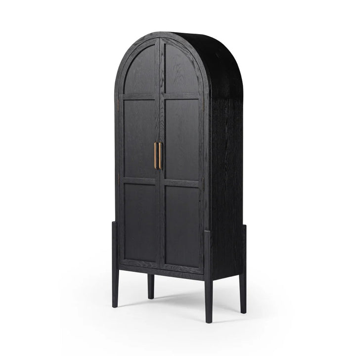 Grandeur Panel Matte Black Vitrin-Dolap-Nobelux Home-NowShopFun