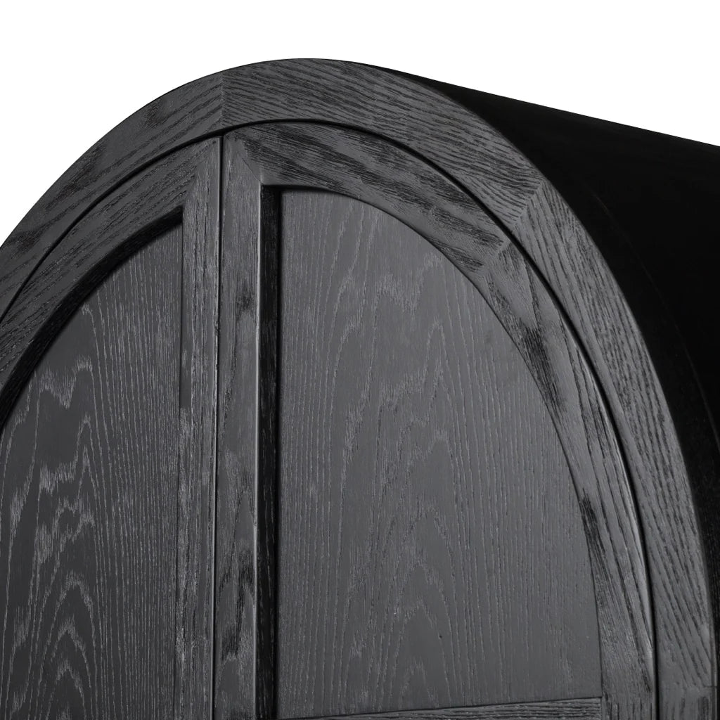 Grandeur Panel Matte Black Vitrin