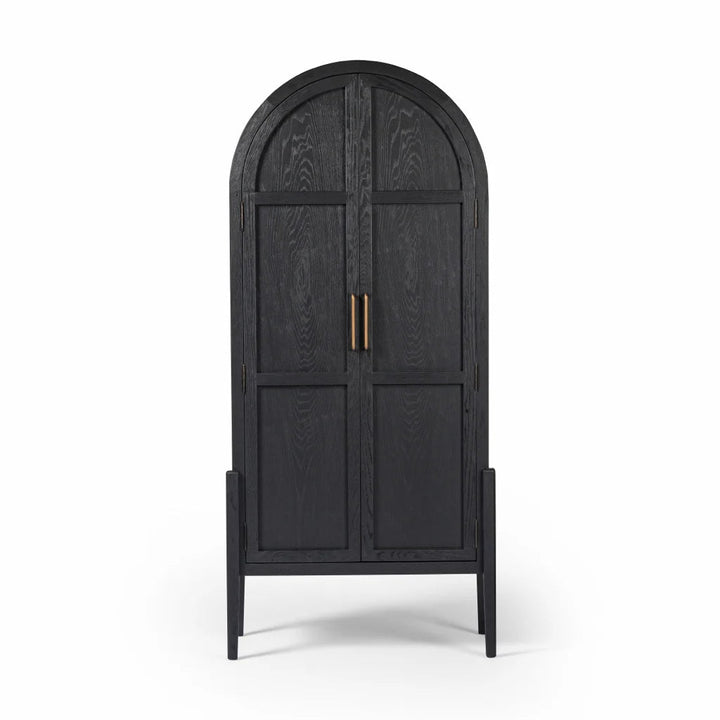 Grandeur Panel Matte Black Vitrin-Dolap-Nobelux Home-NowShopFun