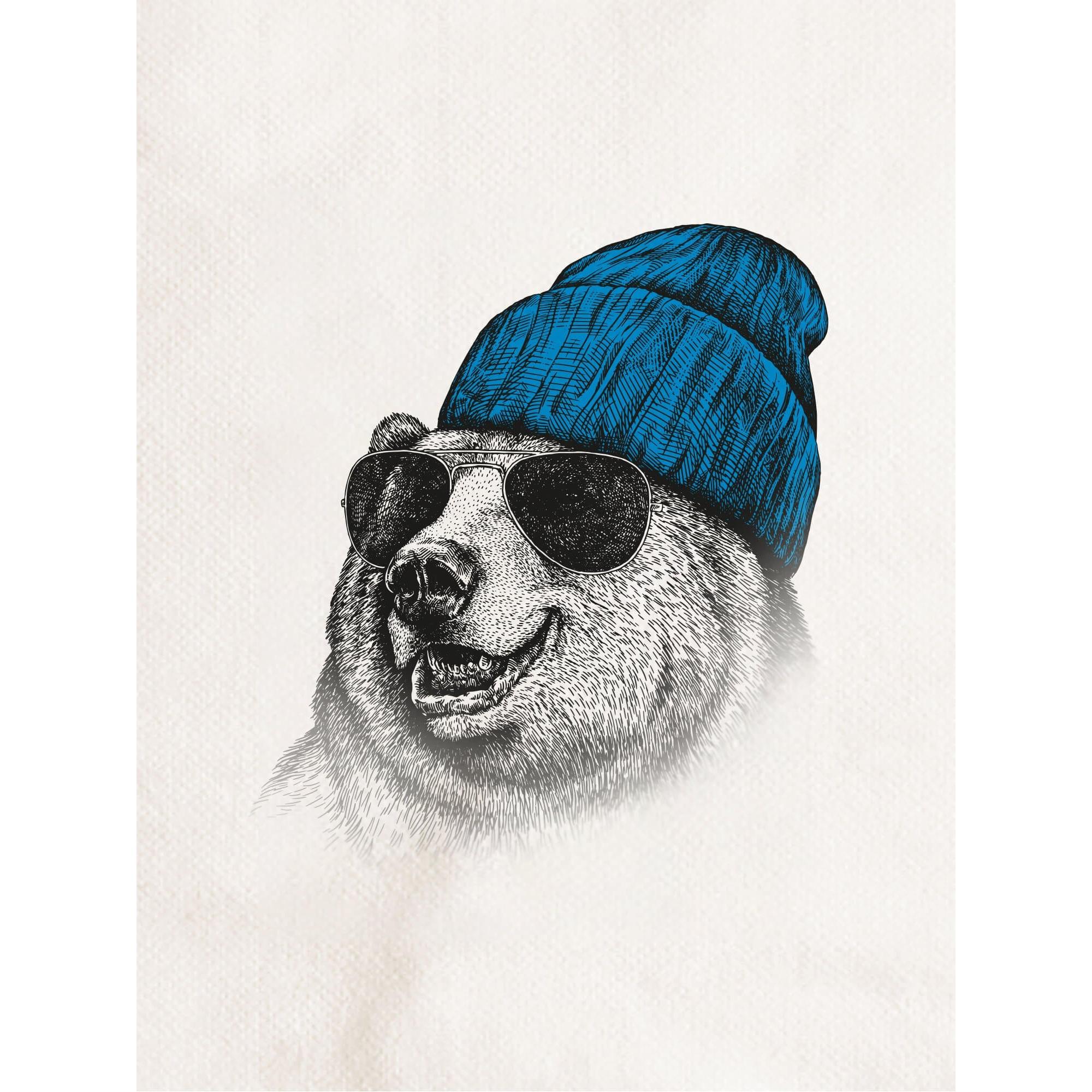 Gravür Hayvan Tabak - Ayı