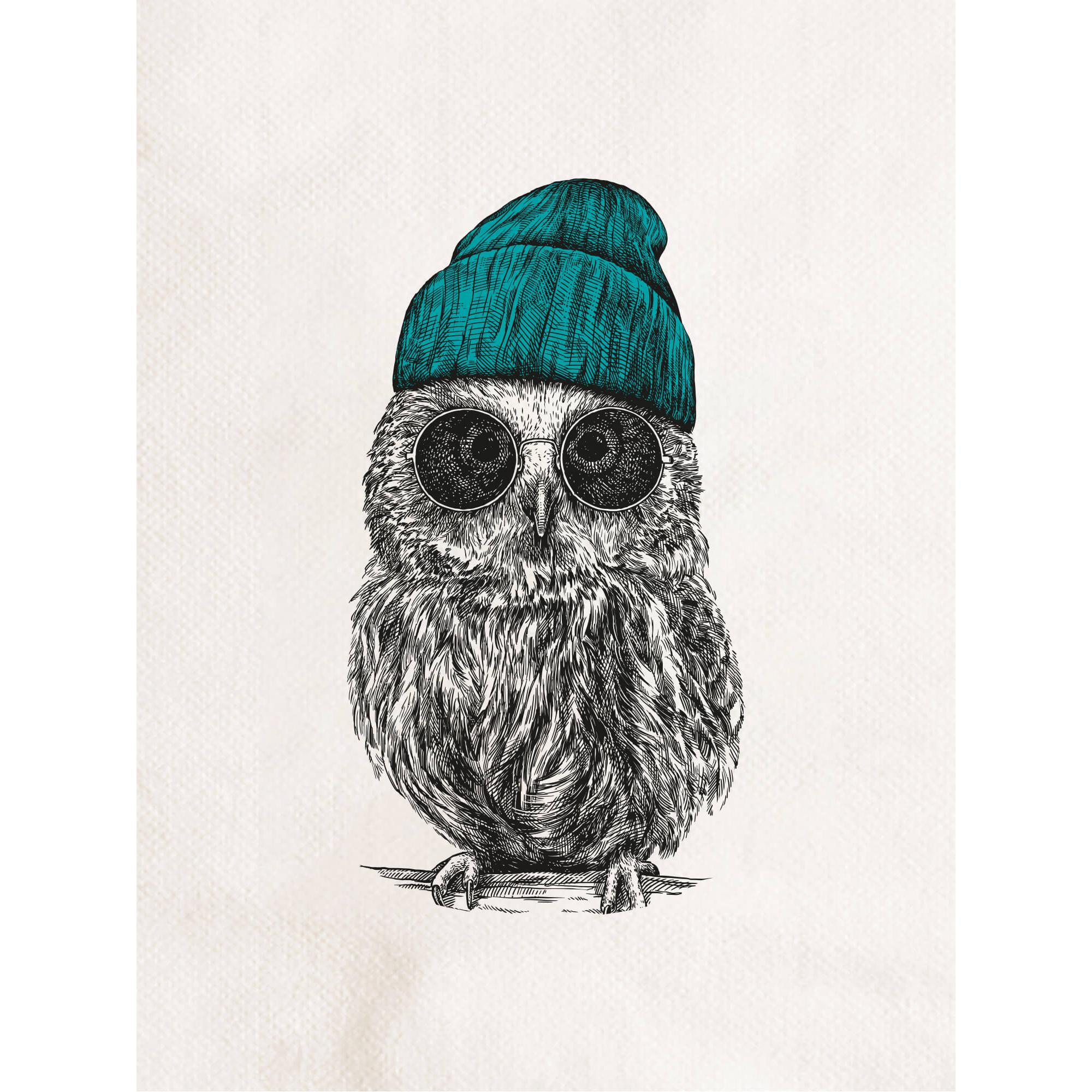 Gravür Hayvan Tabak - Baykuş