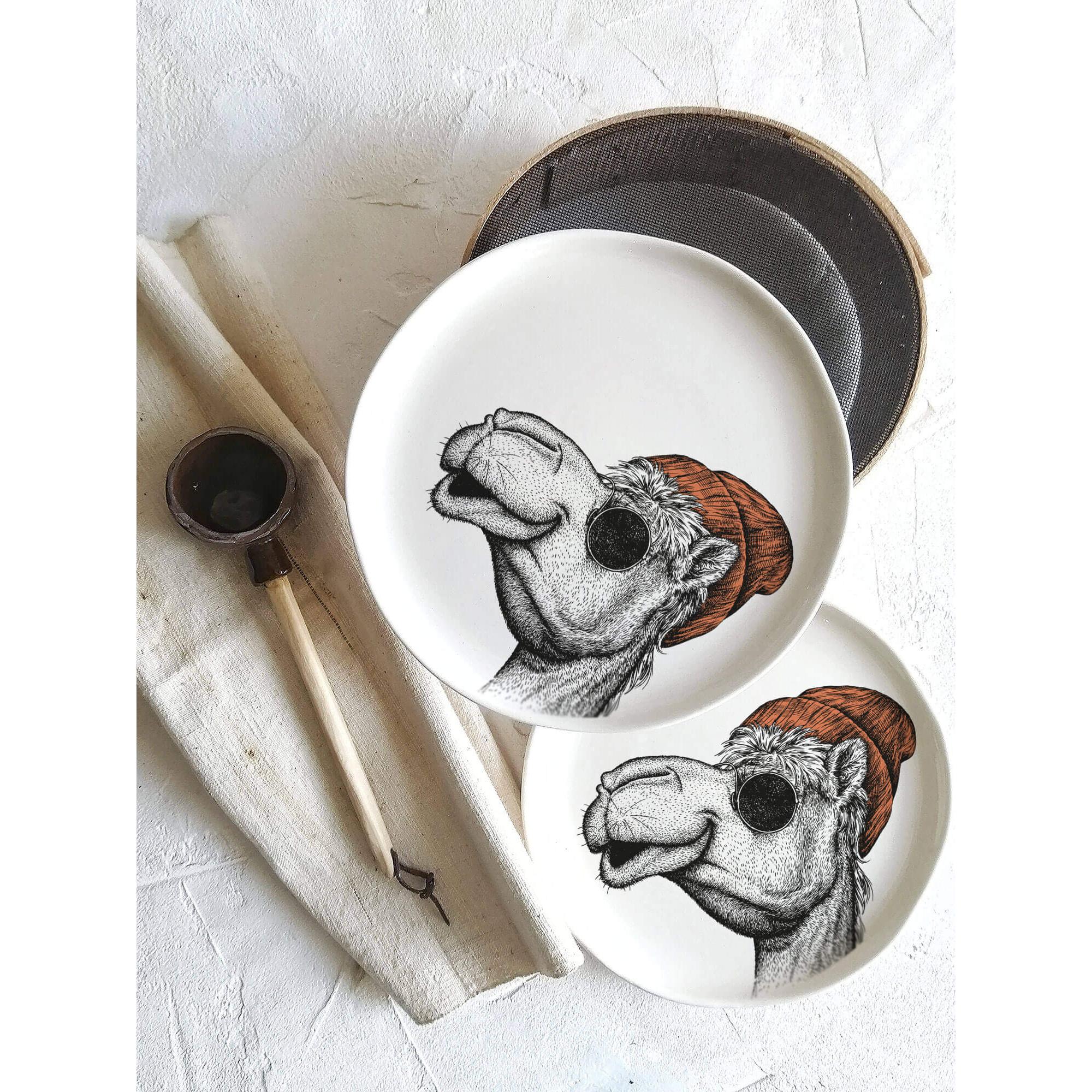 Gravür Hayvan Tabak - Deve