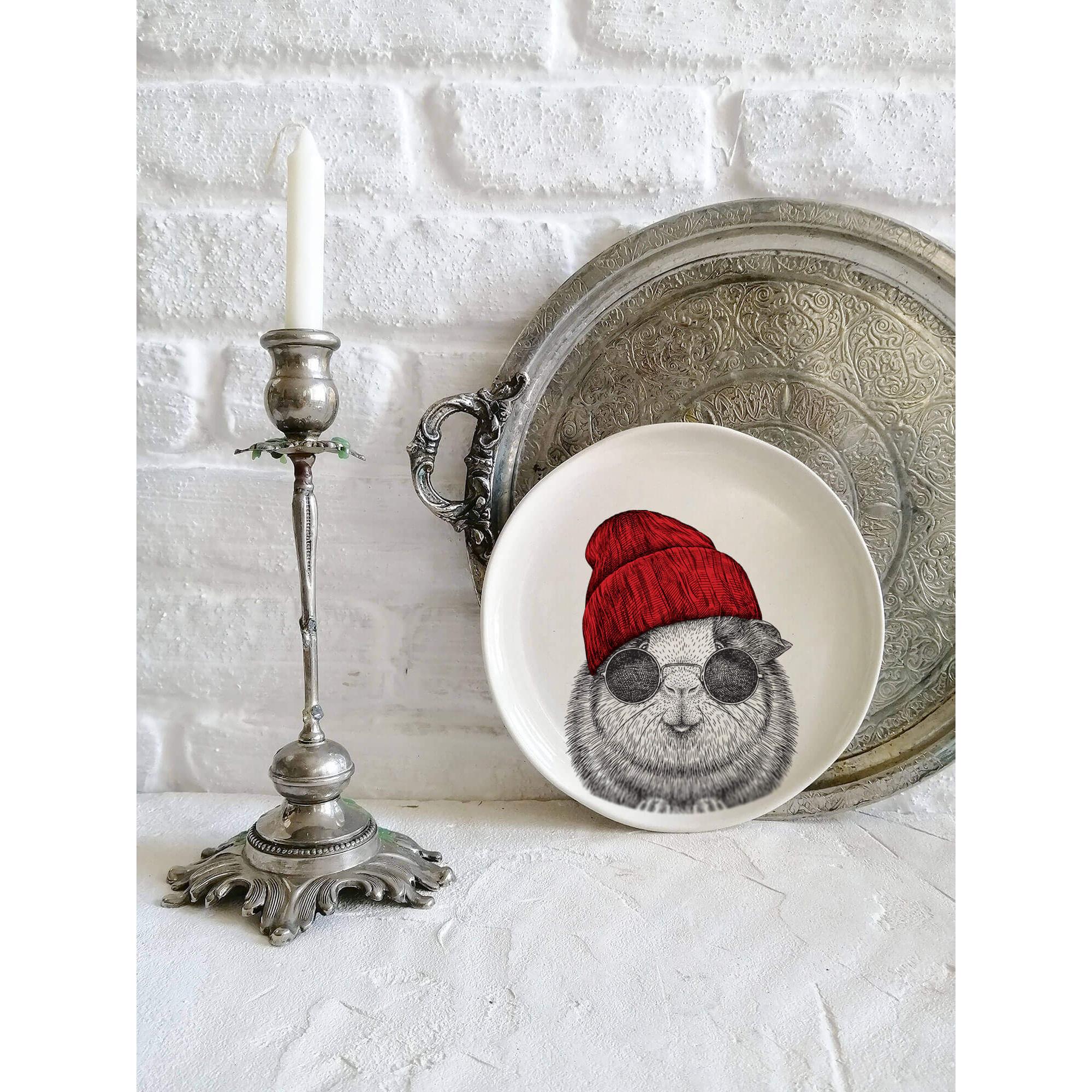 Gravür Hayvan Tabak - Fare