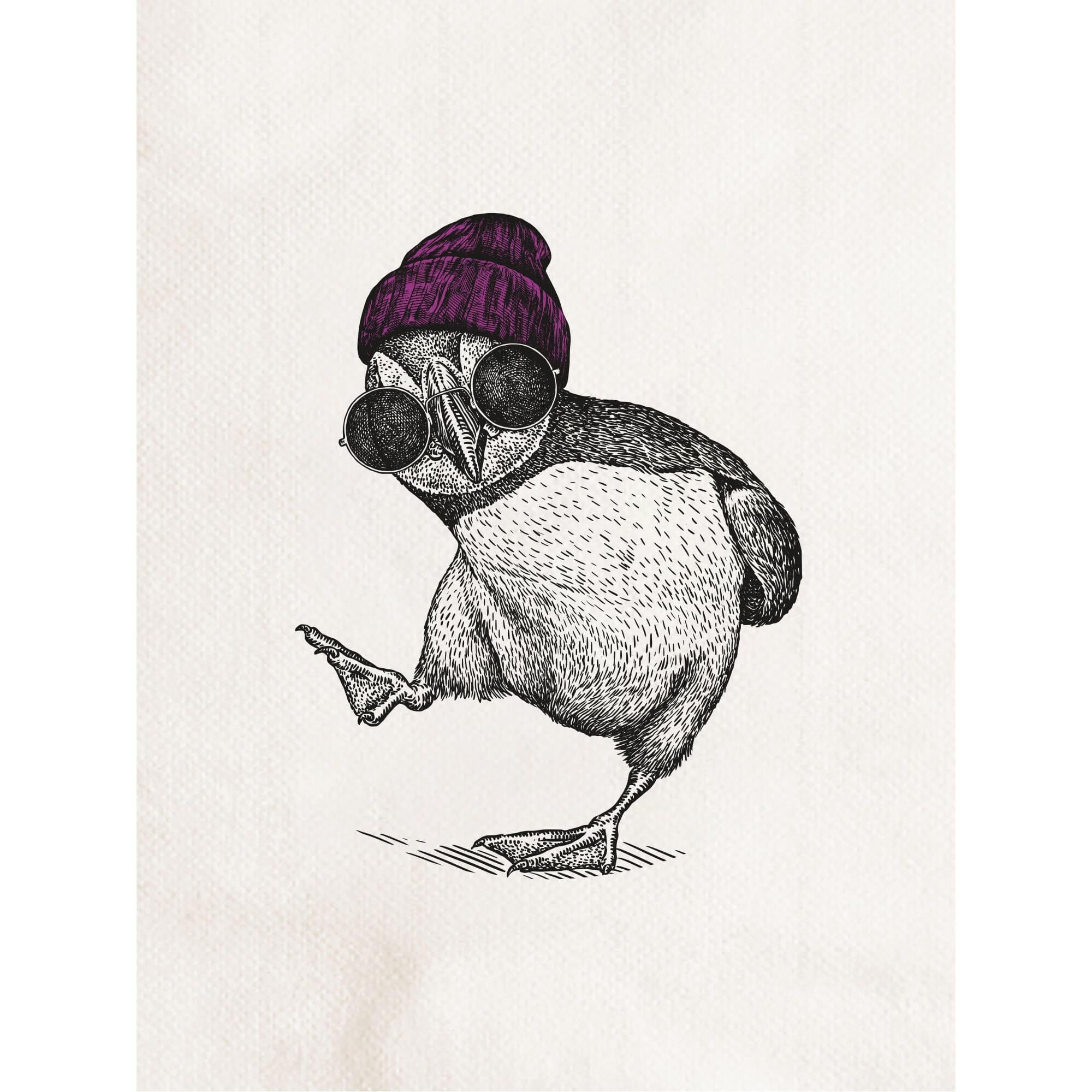 Gravür Hayvan Tabak - Penguen