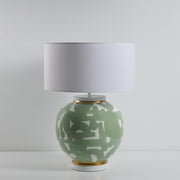 Green Cali El Yapımı Seramik Abajur-Abajur-Pinot Interior-NowShopFun