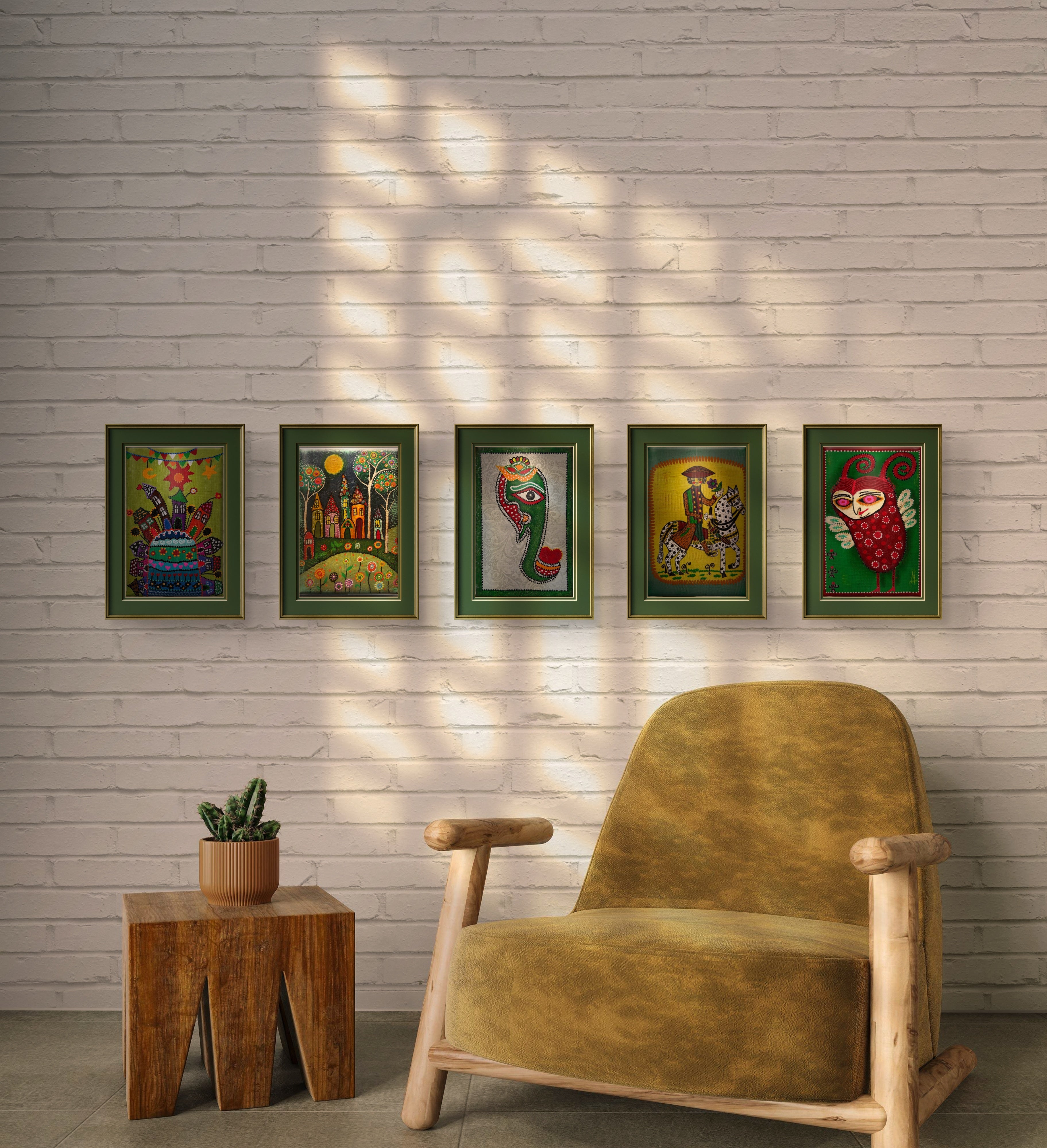 Gregor Samsa Tablo El Yapımı Ahşap Üzerine Akrilik Duvar Dekoru