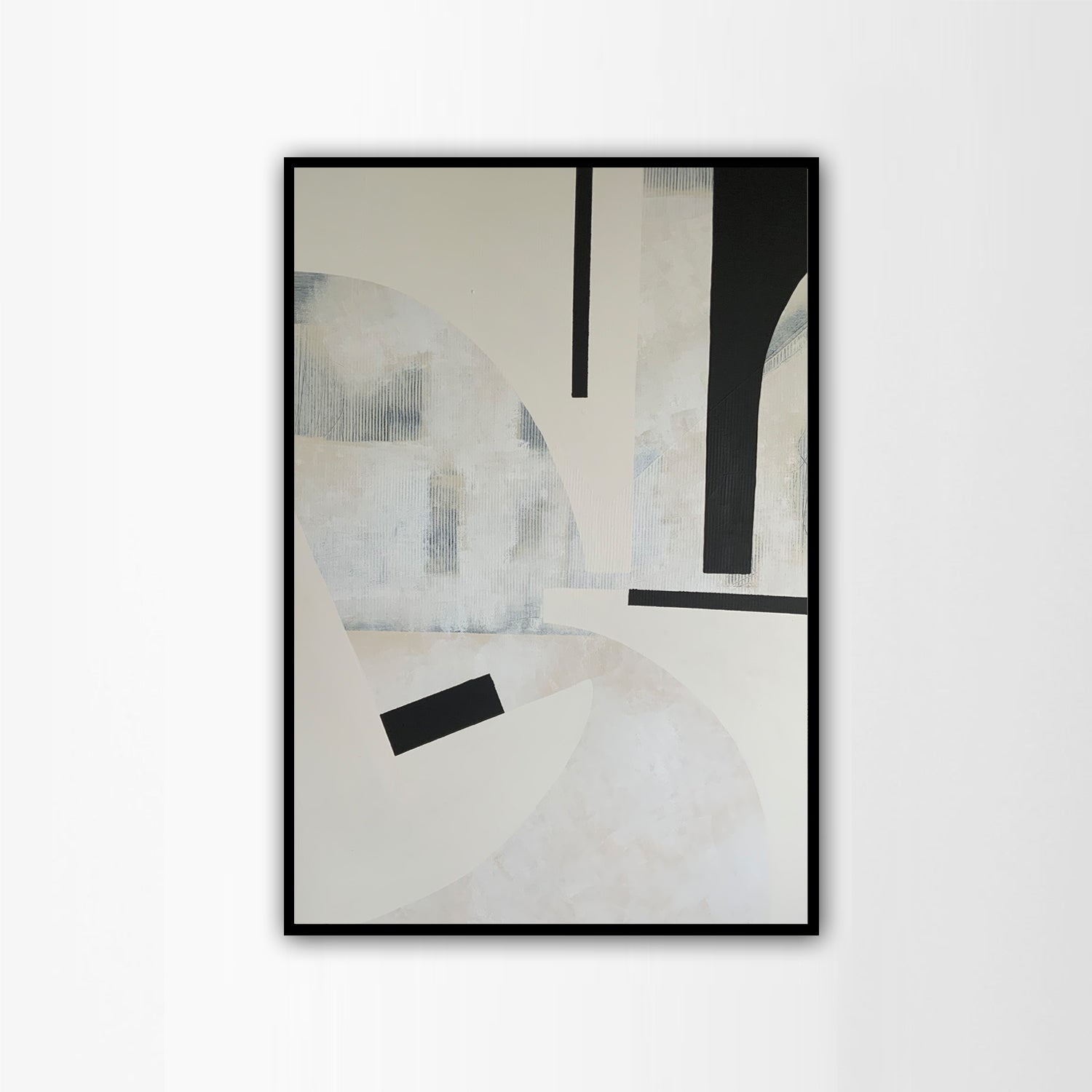 Greige Kanvas Üzeri Akrilik El Yapımı Tablo