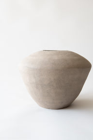 Gri Taş Dokulu Seramik Vazo-Vazo-Dua Alali Art-NowShopFun