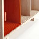 GRID 01 PLEX Ahşap Plaklık-Plaklık-Stöff Mobel-75 cm-Naturel-Şeffaf-NowShopFun