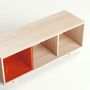 GRID 01 PLEX Ahşap Plaklık-Plaklık-Stöff Mobel-75 cm-Naturel-Şeffaf-NowShopFun