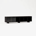 GRID 01 PLEX Ahşap Plaklık-Plaklık-Stöff Mobel-75 cm-Naturel-Şeffaf-NowShopFun