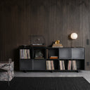 GRID 02 PLEX Ahşap Plaklık-Plaklık-Stöff Mobel-75 cm-Naturel-Şeffaf-NowShopFun