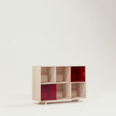 GRID 02 PLEX Ahşap Plaklık-Plaklık-Stöff Mobel-75 cm-Naturel-Şeffaf-NowShopFun