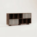GRID 02 PLEX Ahşap Plaklık-Plaklık-Stöff Mobel-75 cm-Naturel-Şeffaf-NowShopFun