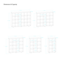 GRID 04 Ahşap Kitaplık