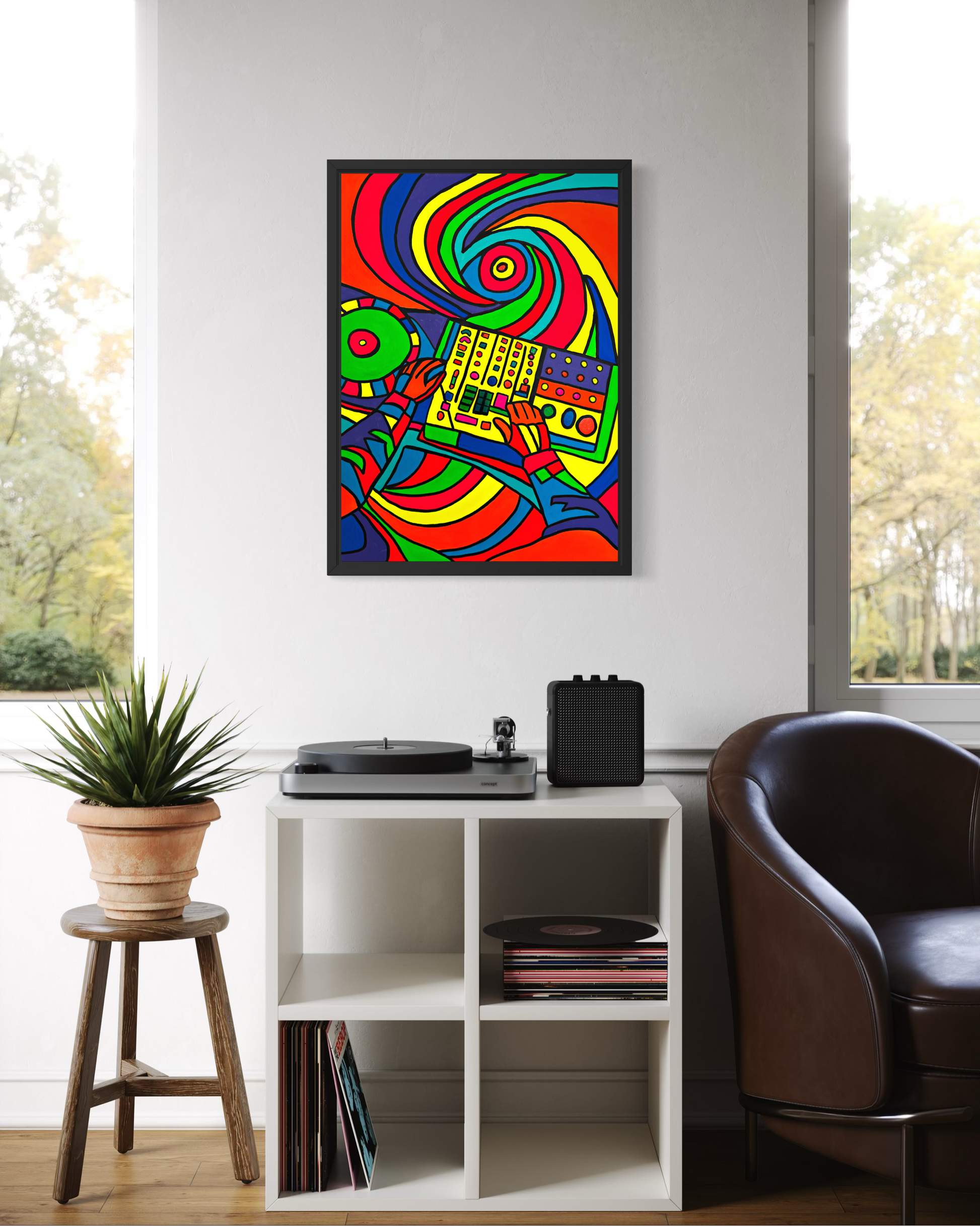 Groove N Flow Tablo | 50x70 cm-Tablo-Fırat Aydın Works-NowShopFun