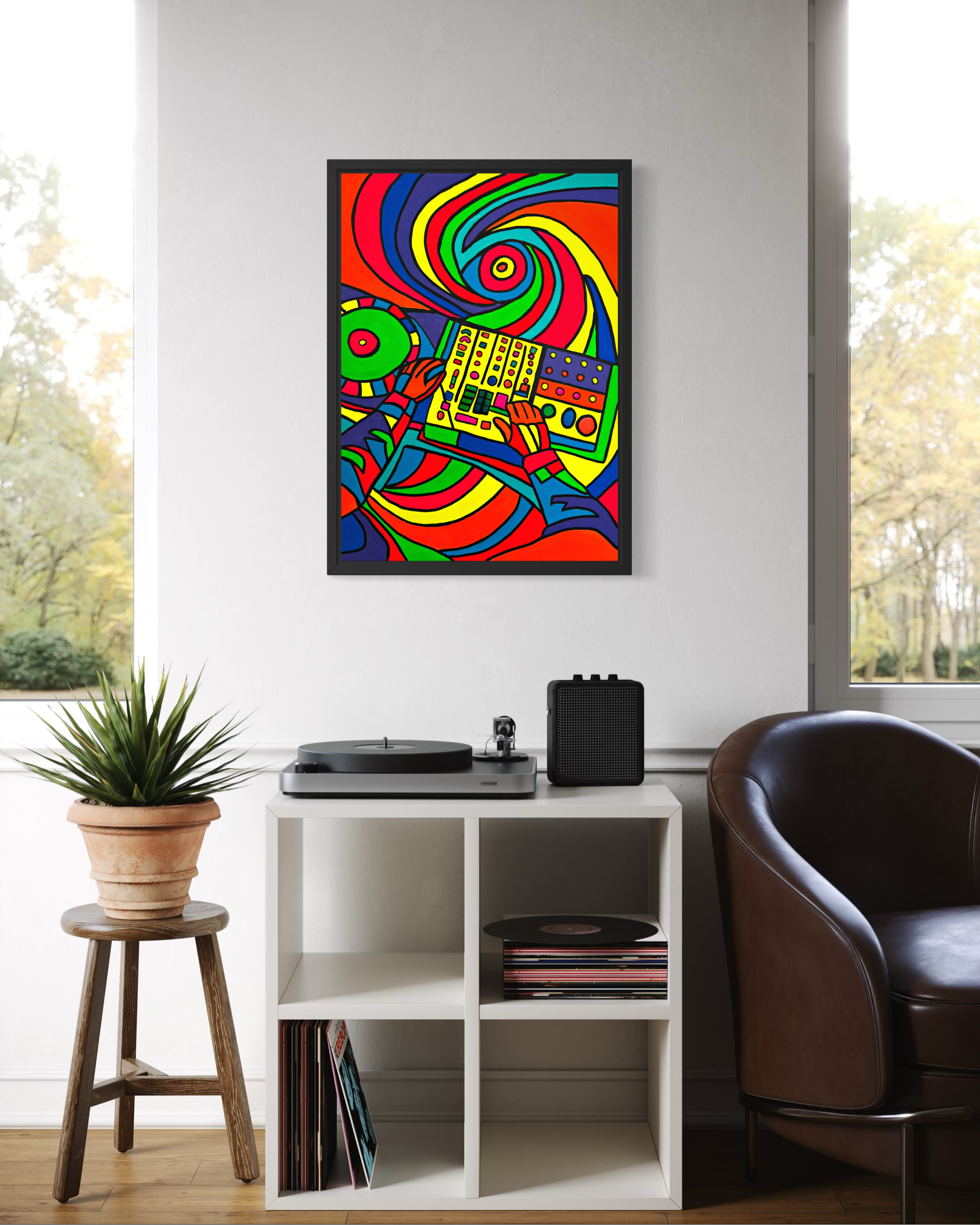 Groove N Flow Tablo | 50x70 cm-Tablo-Fırat Aydın Works-NowShopFun