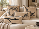 Isla Tek Kuş Kırlent-Yastık & Kırlent-Joyful Living-Gri-NowShopFun