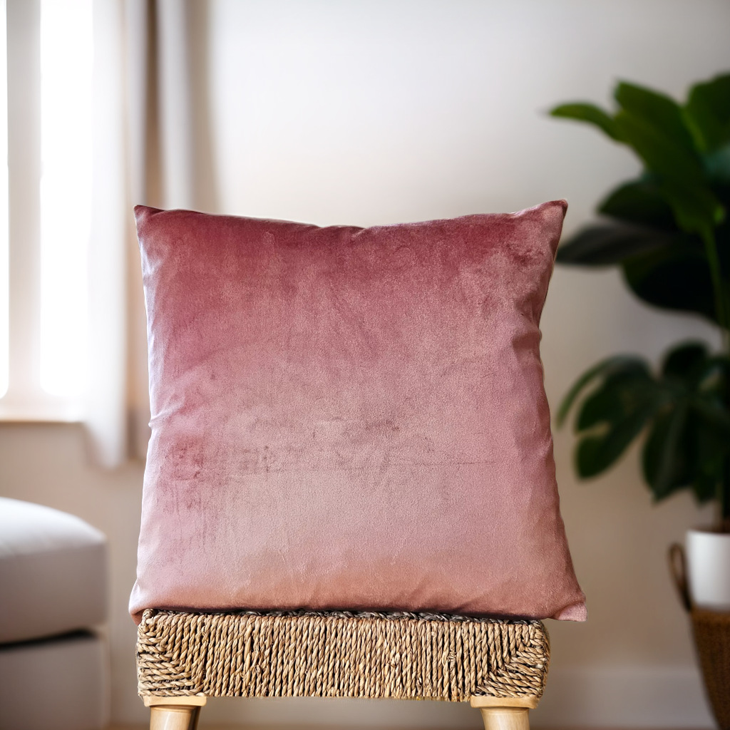 Gül Kurusu Soft Kadife Kırlent Kılıfı