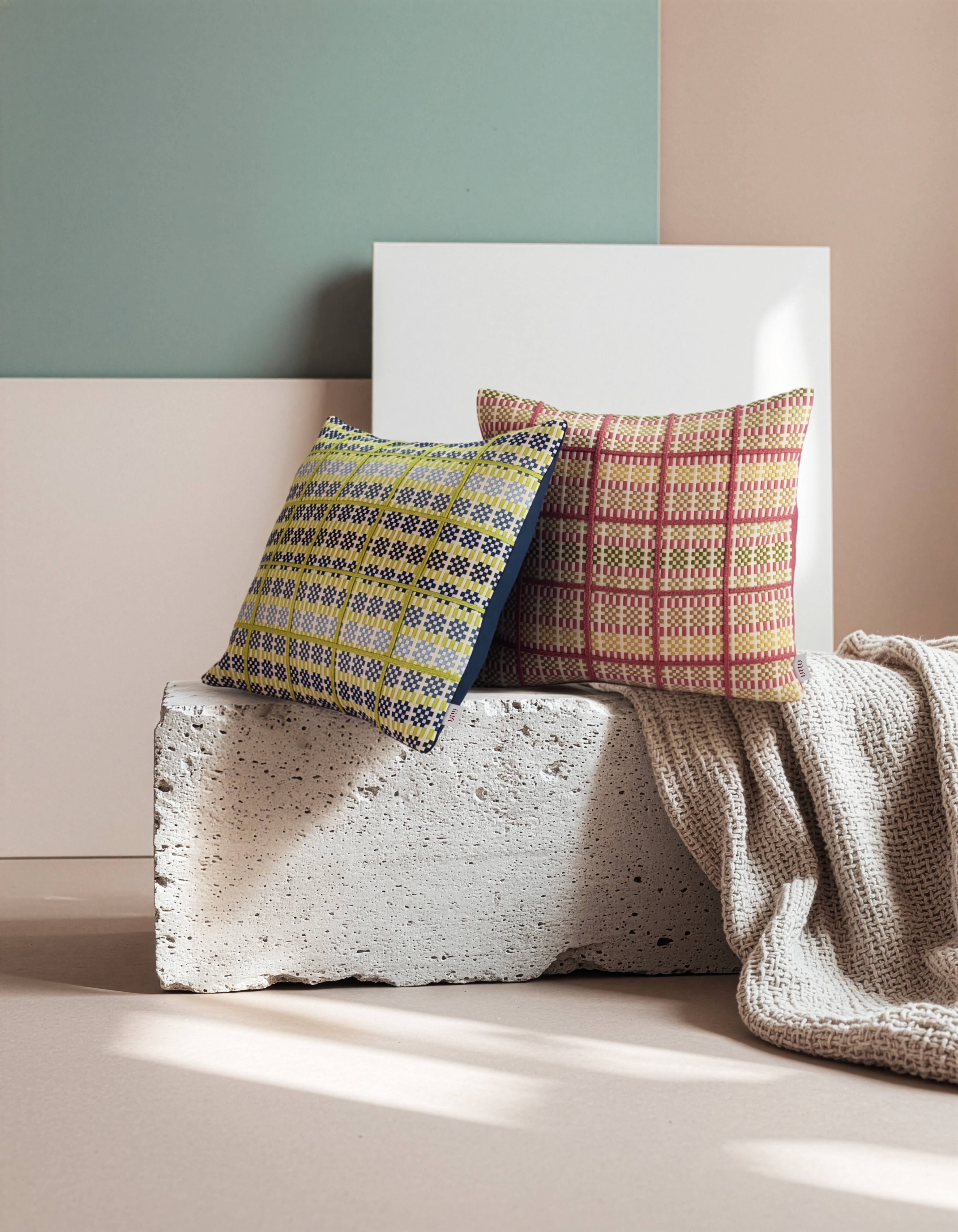 Gün Batımı Kırlent Kılıfı | Pembe-Uttu-NowShopFun