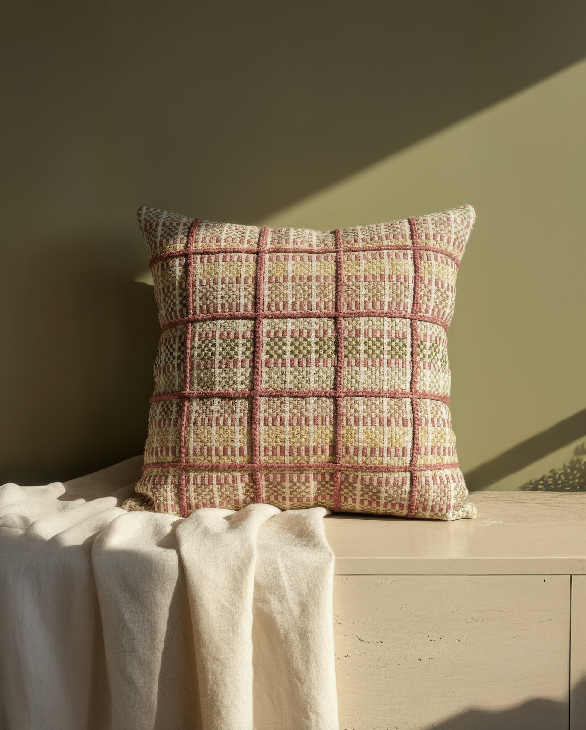 Gün Batımı Kırlent Kılıfı | Pembe-Uttu-NowShopFun