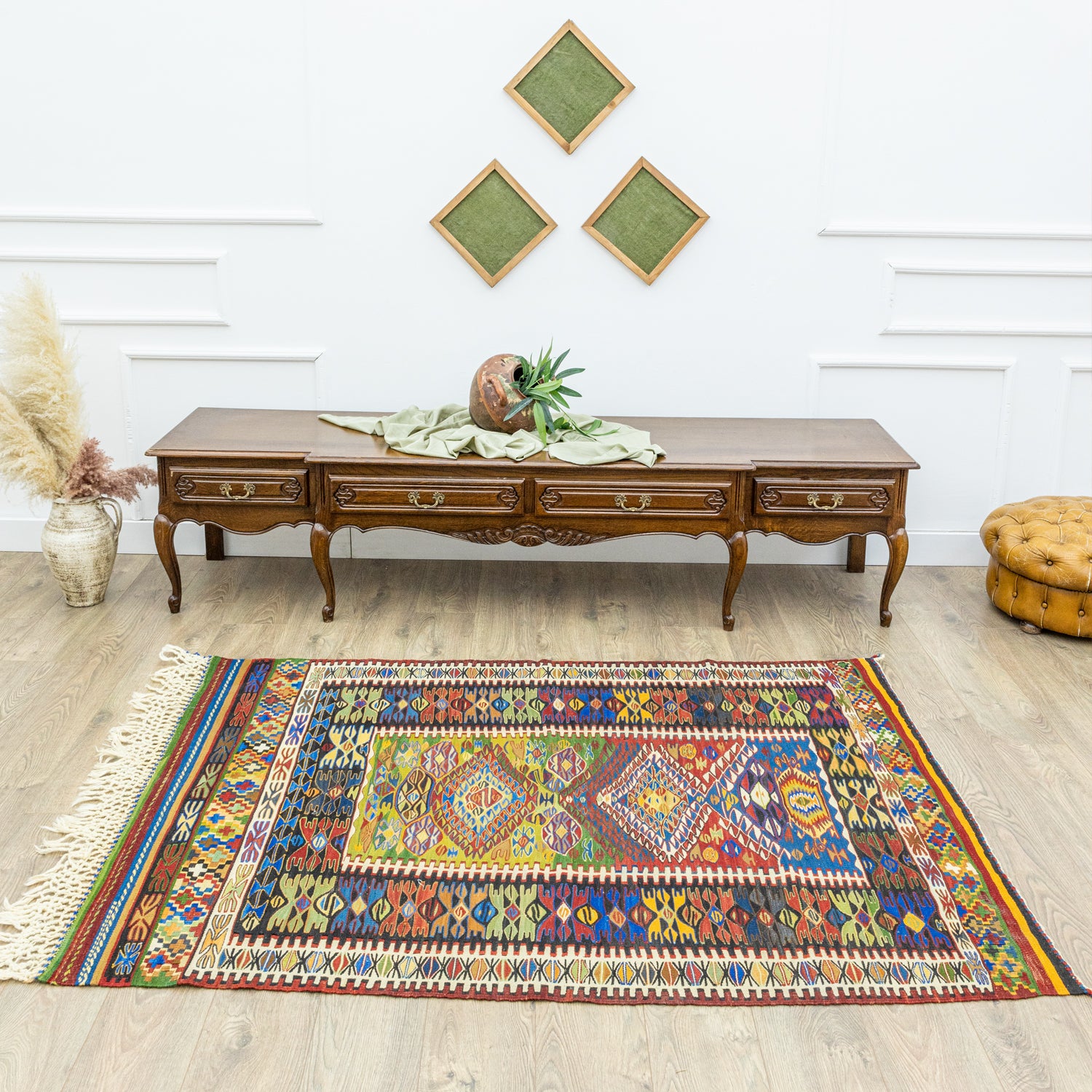 Güre El Dokuma Yün Nuzumla Kilim 138x189 cm