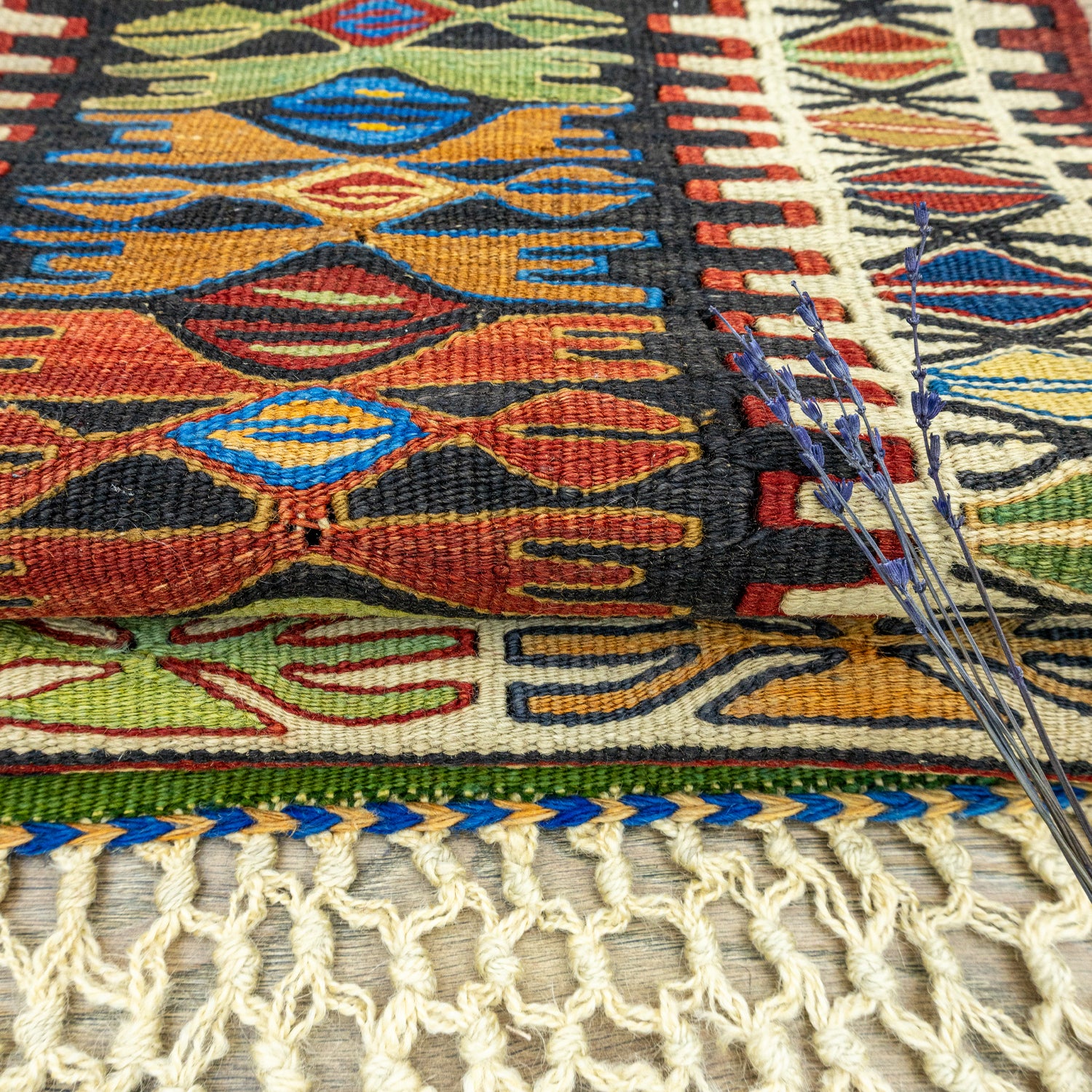 Güre El Dokuma Yün Nuzumla Kilim 138x189 cm