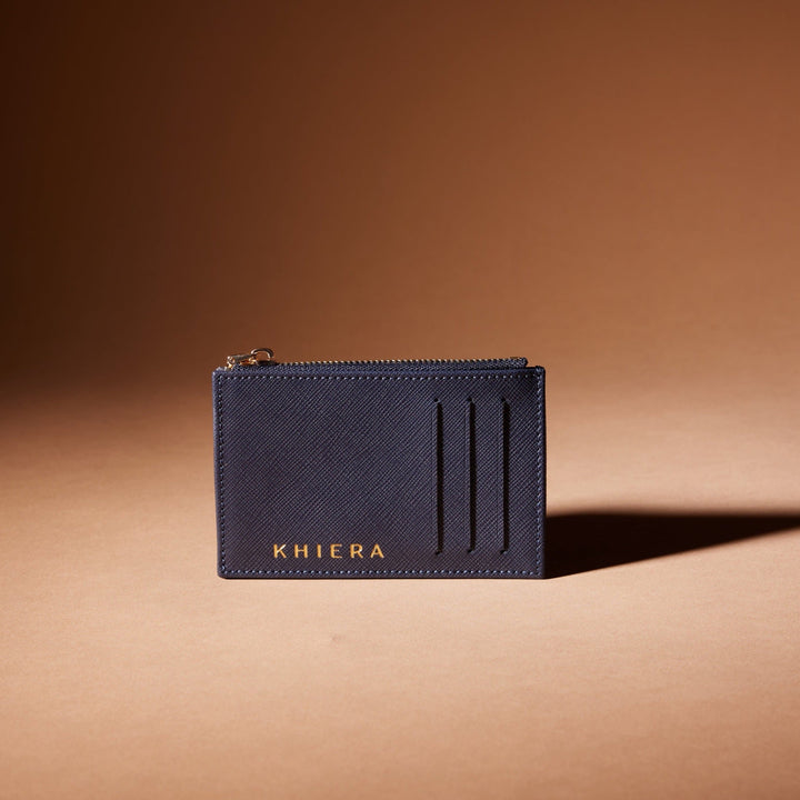 Gustav Card Holder-Card Holders-Khiera-Navy Blue-NowShopFun