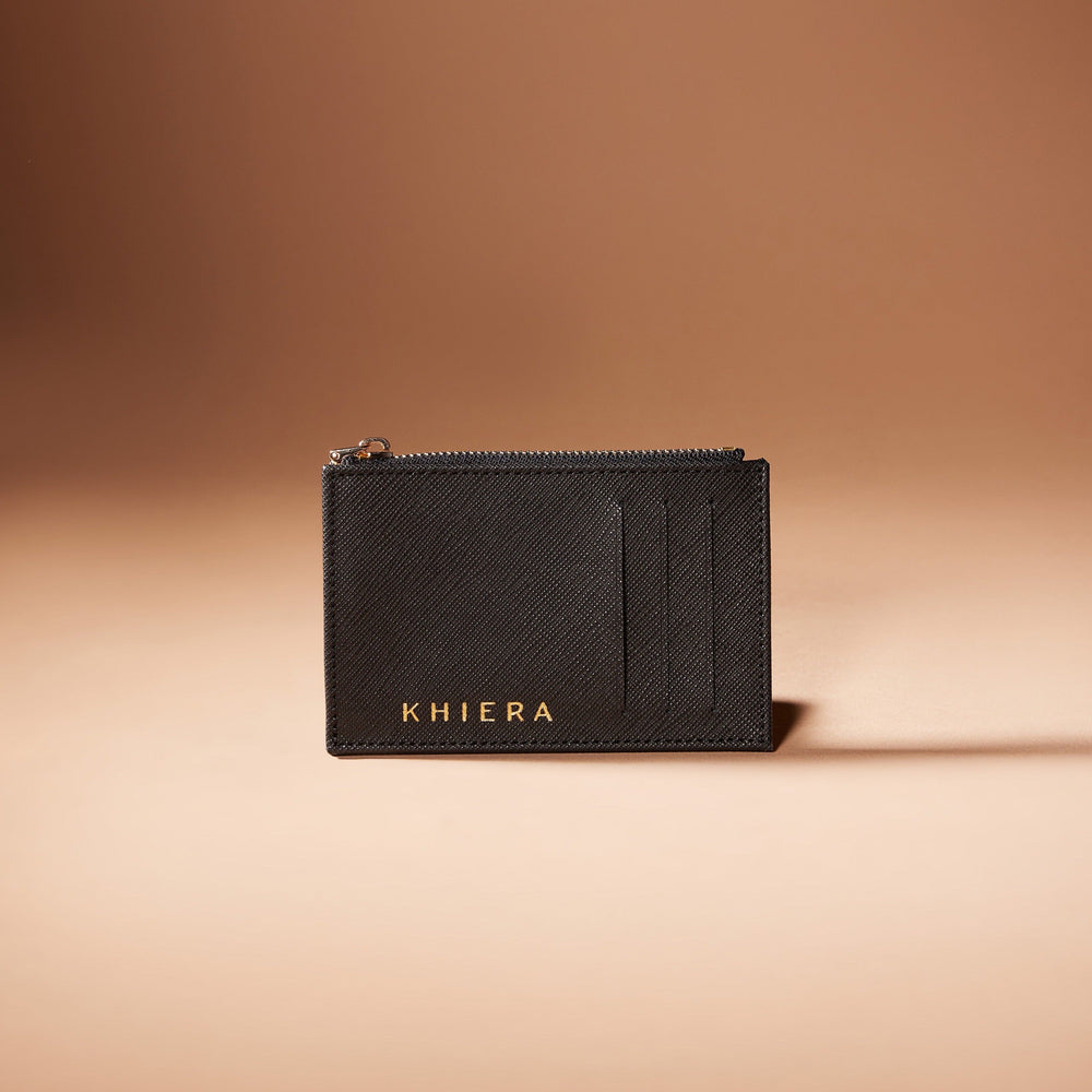 Gustav Card Holder-Card Holders-Khiera-Black-NowShopFun