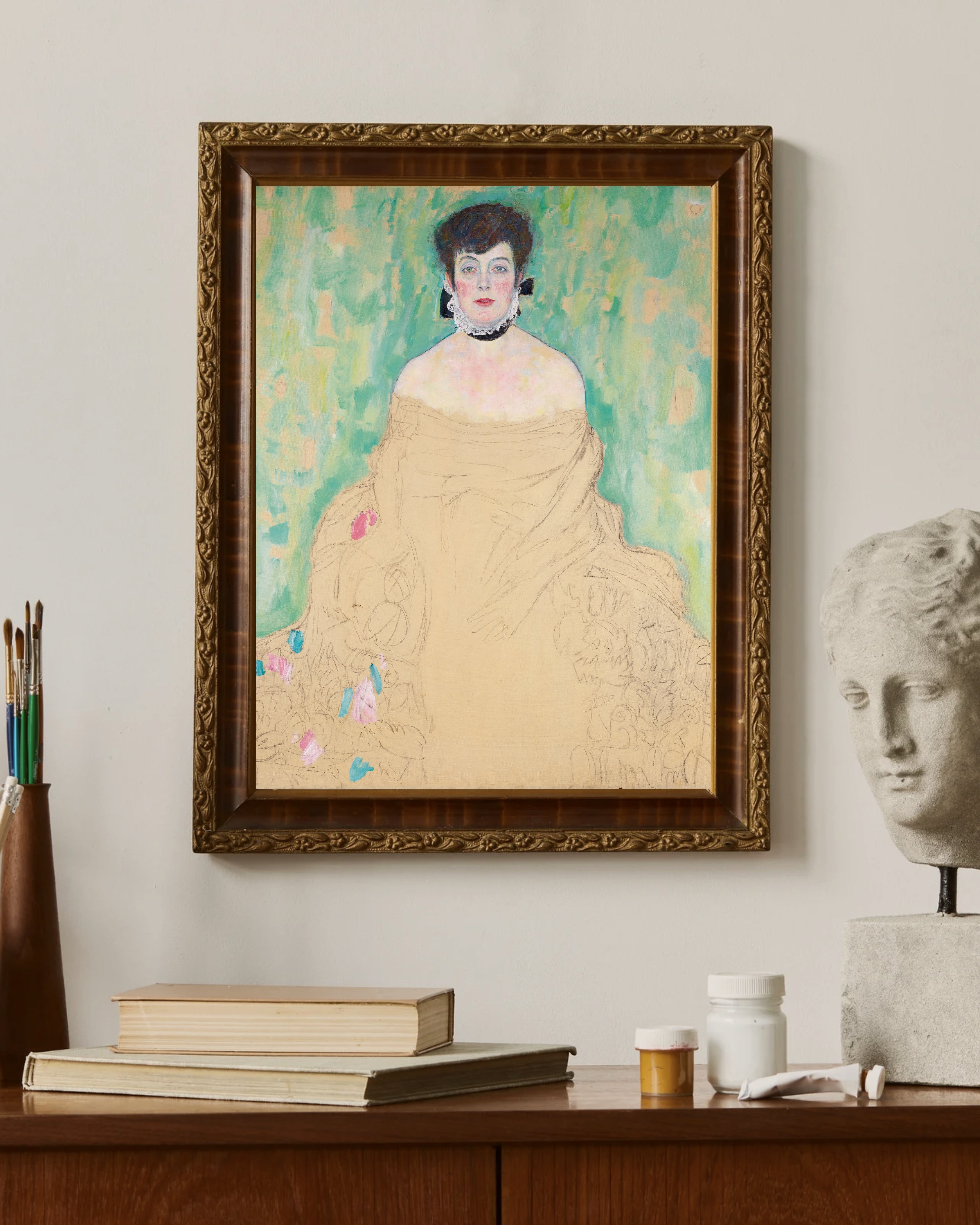 Gustav Klimt - Amalie Zuckerkandl Fine Art Baskı