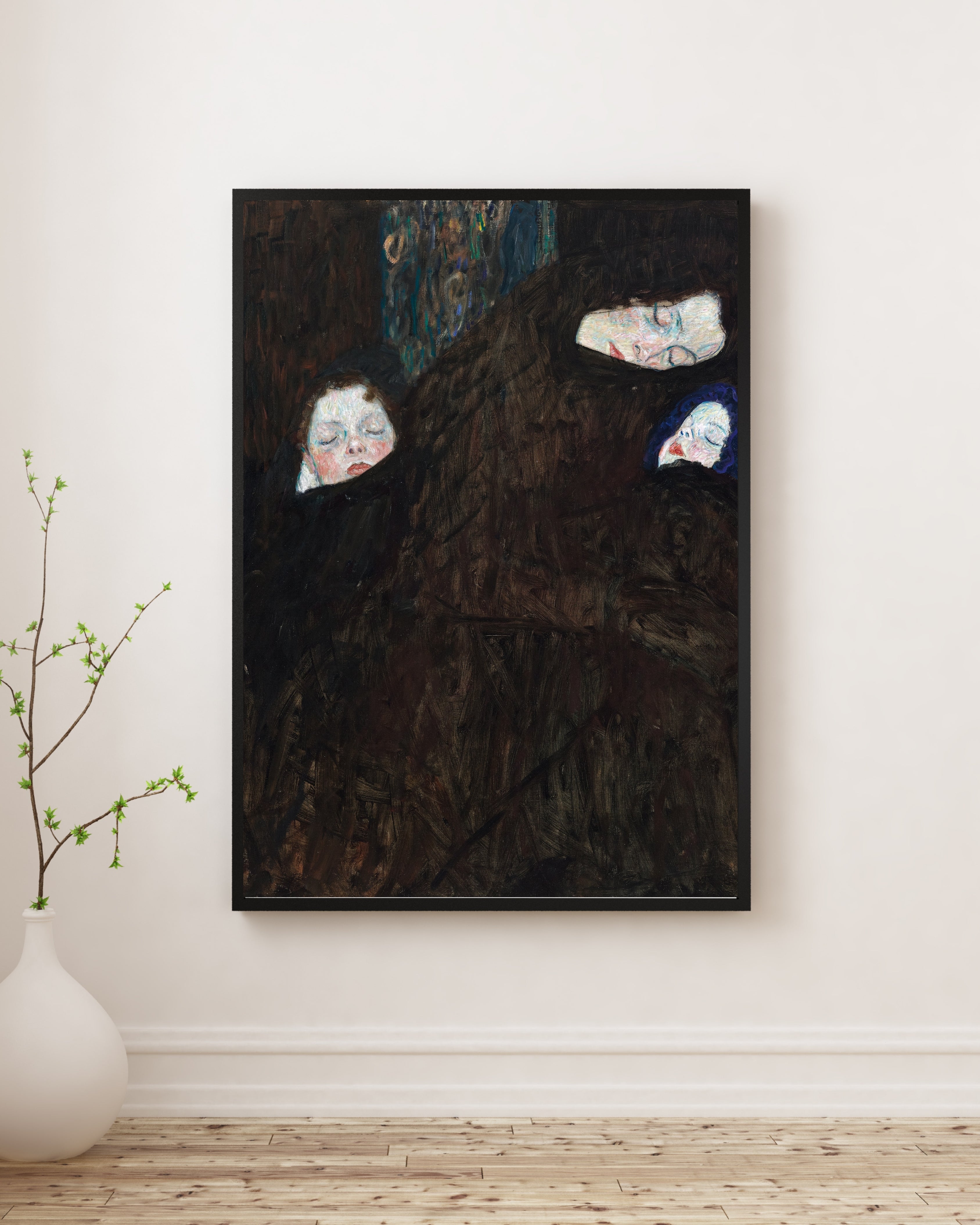 Gustav Klimt - Anne ve İki Çocuk Aile Fine Art Baskı