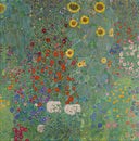 Gustav Klimt - Ayçiçekli Kır Evi Bahçesi Fine Art Baskı